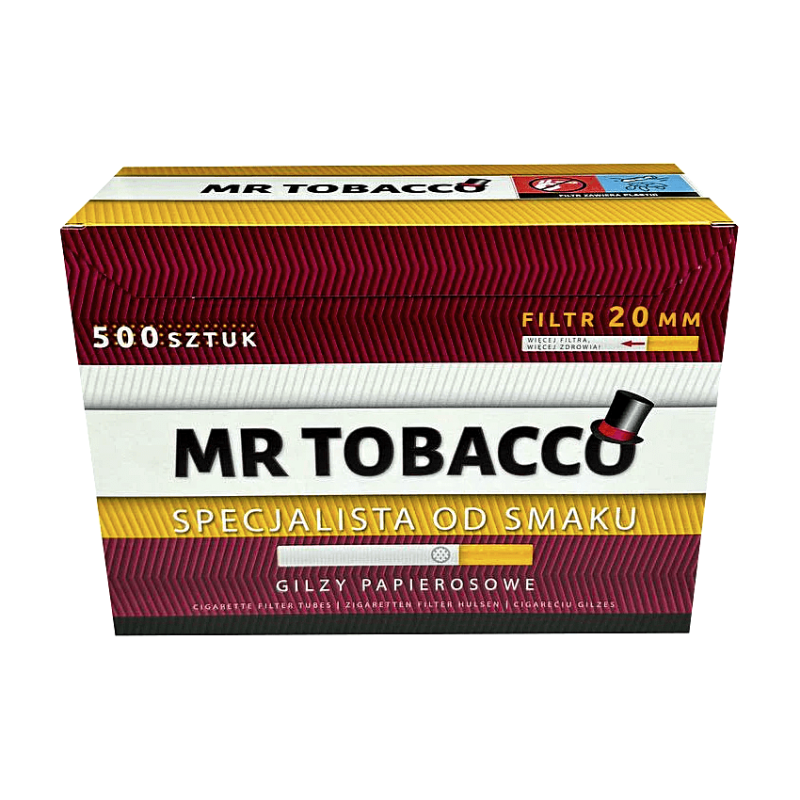 Гильзы для набивки сигарет MR Tobacco 500, 20 мм фильтр